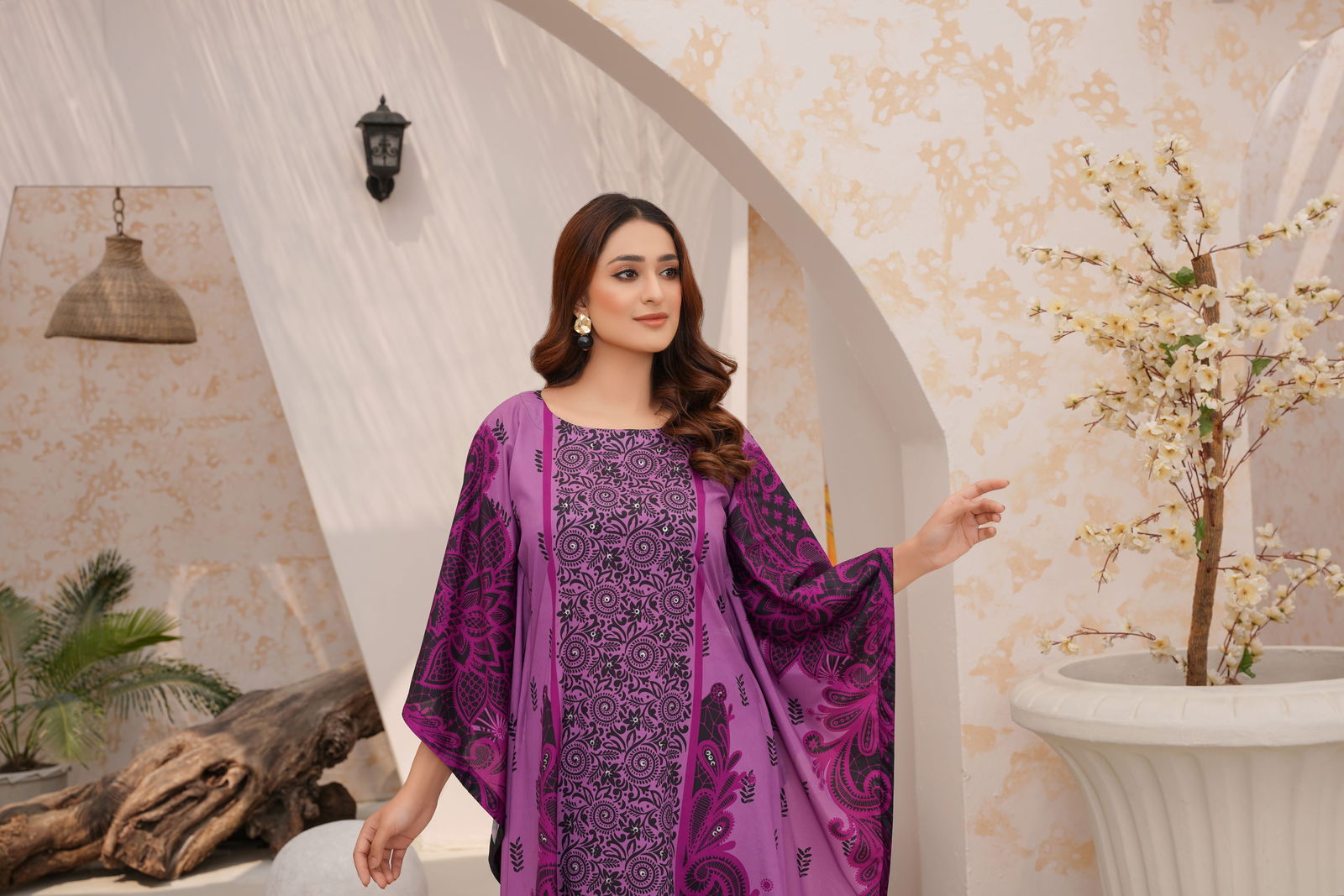 💜 Dream Caftan with Stone Embellishments 139💜 - sabajeez.com