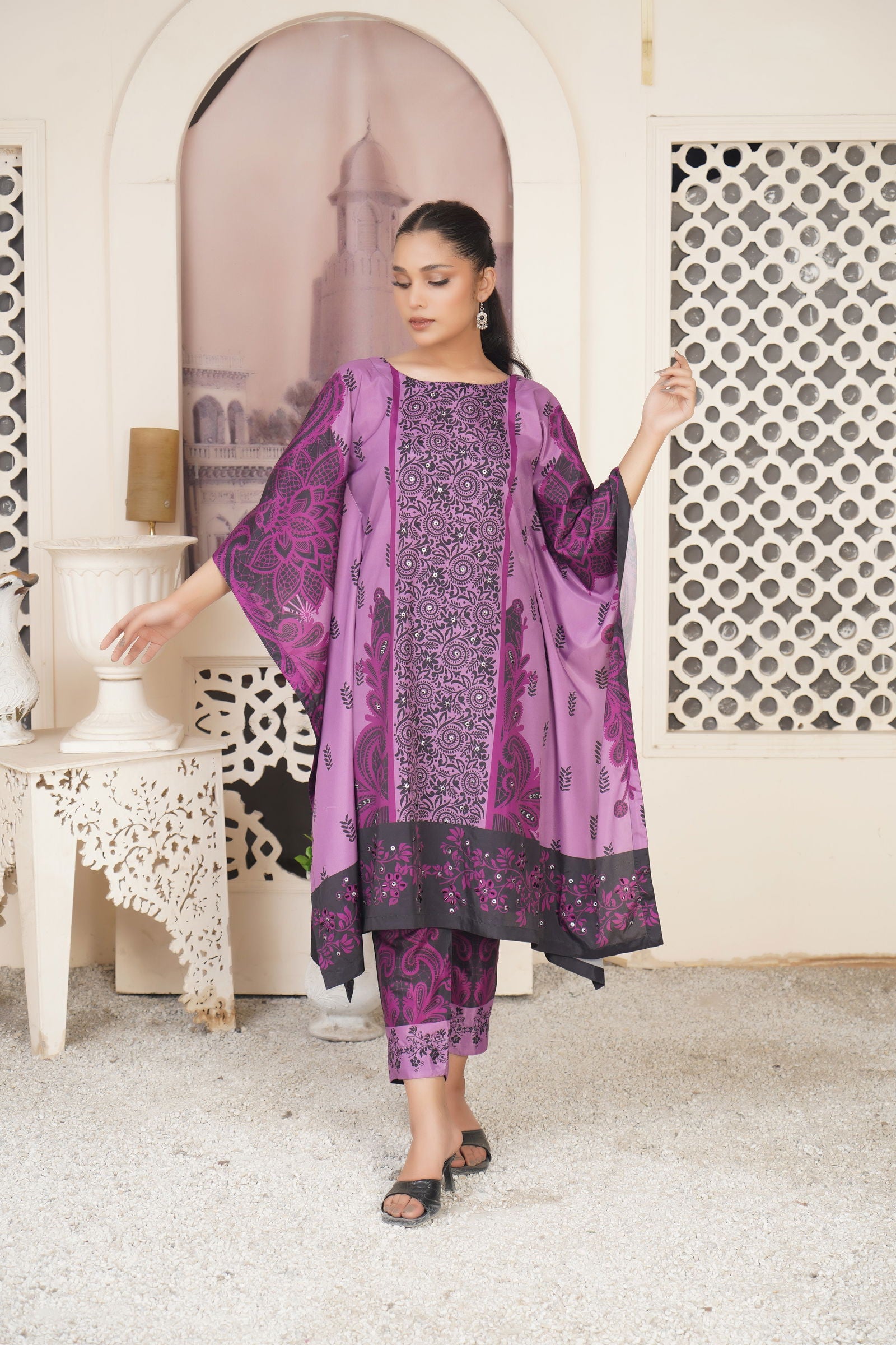 💜 Dream Caftan with Stone Embellishments 139💜 - sabajeez.com