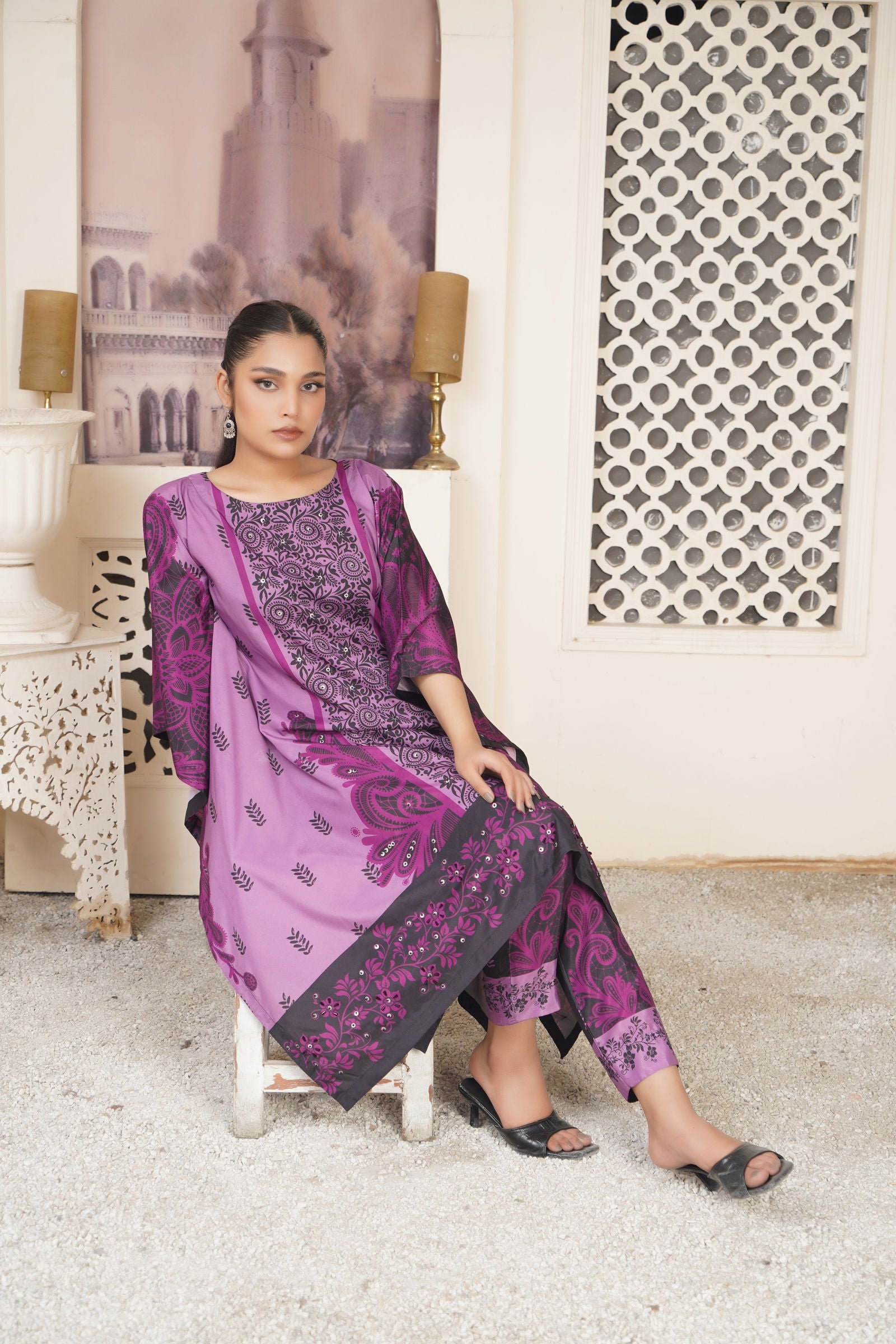 💜 Dream Caftan with Stone Embellishments 139💜 - sabajeez.com