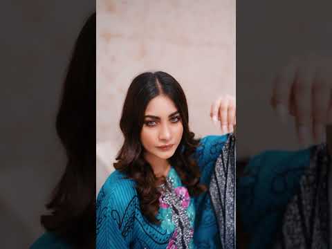 Vibrant Floral Embellished Stitched 3 piece Kaftan Dress - 144 Teal Blue